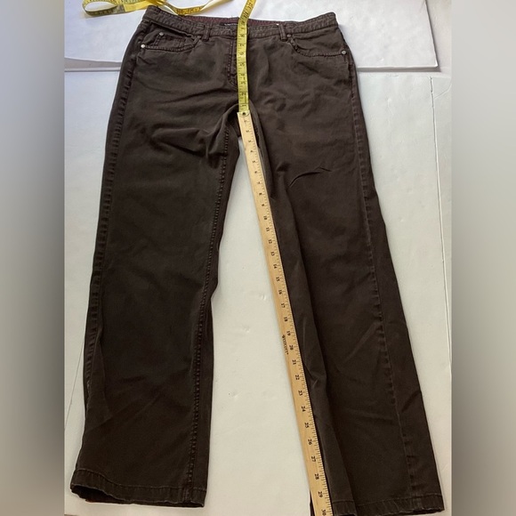 Luisa Cerano Women's soft brown bootcut jeans size 12 - Picture 4 of 11